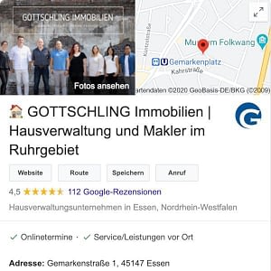 Bewertungen GOTTSCHLING Immobilien